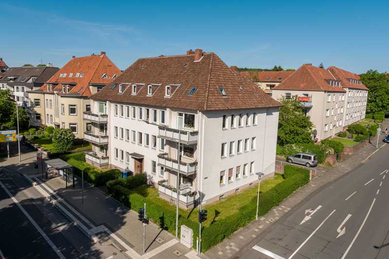 Luftaufnahme des Wohnangebotes Hohnsen in Hildesheim 